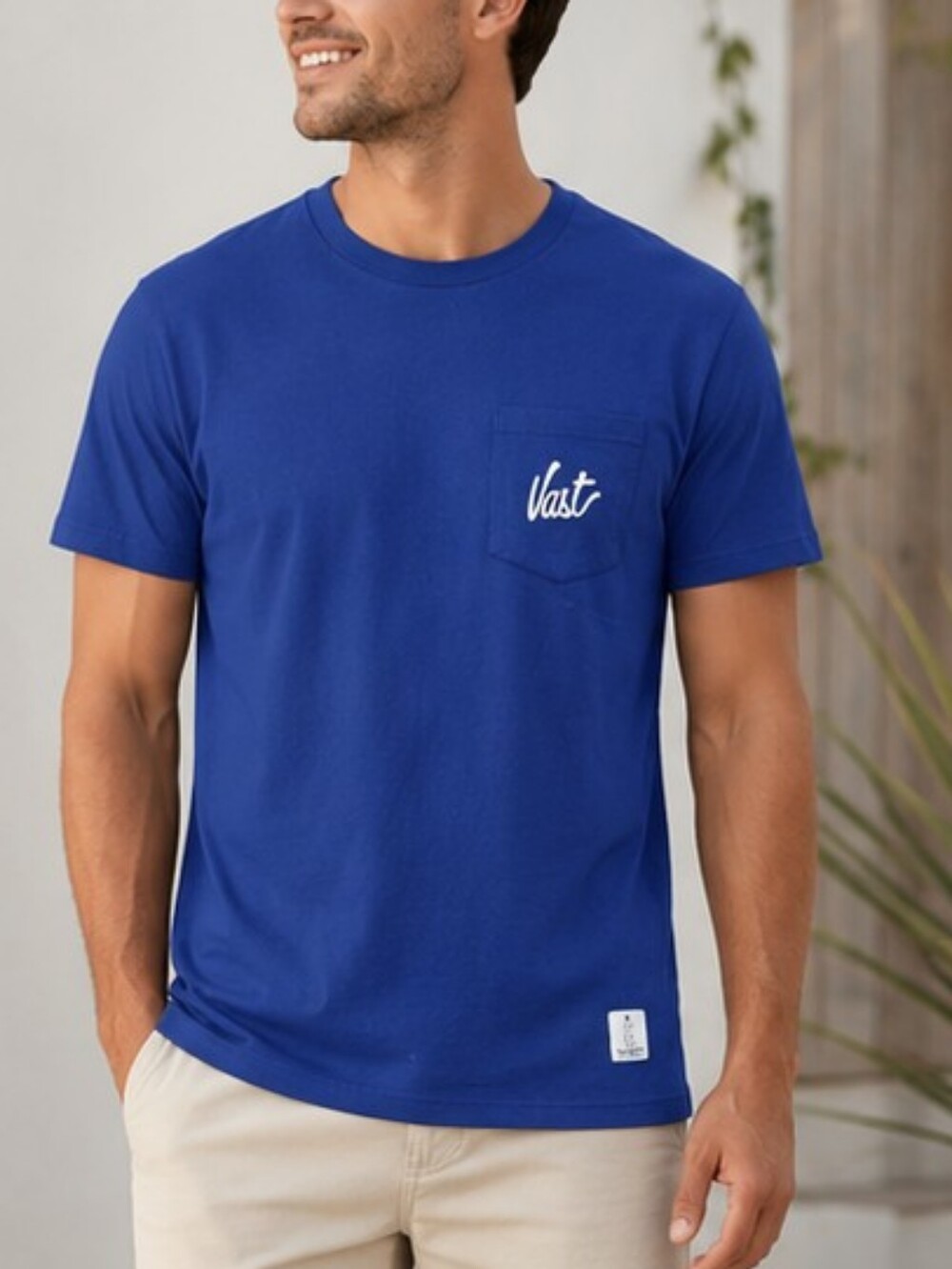 VAST Deep Royal Blue Pocket T-Shirt – Men's Size Medium – NWT
